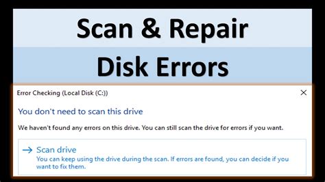 how to fix disc error on pc