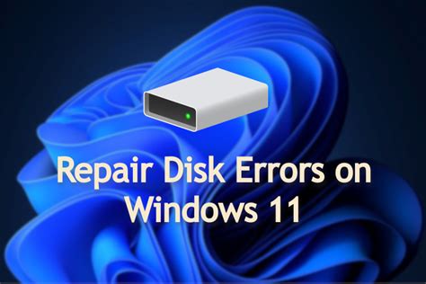 how to fix disk errors