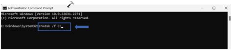how to fix disk errors using command prompt