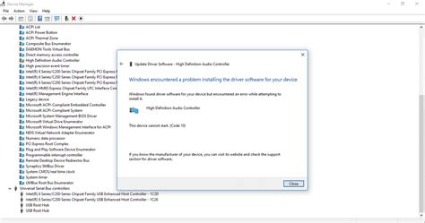 how to fix driver error code 10