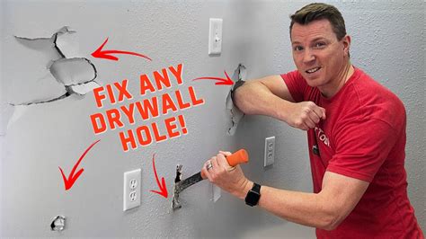 how to fix drywall hole in wall