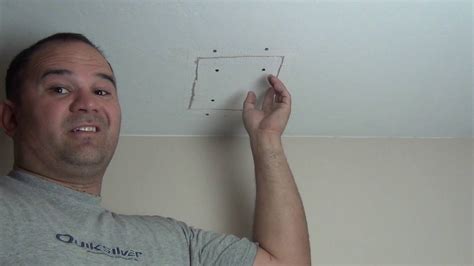 how to fix drywall patch in ceiling