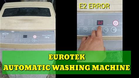 how to fix e2 error in automatic washing machine