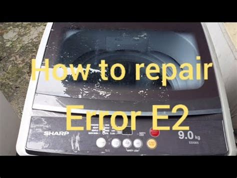 how to fix e2 error in washing machine
