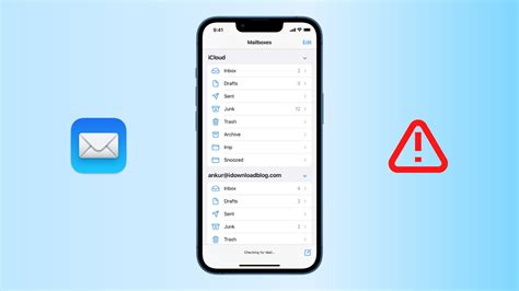 how to fix email account error on iphone