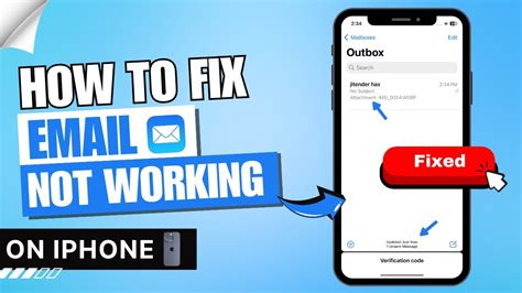 how to fix email server on iphone