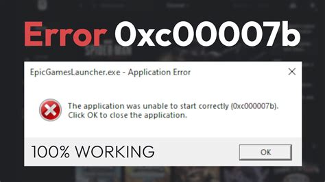 how to fix error 0xc00007b epic games launcher