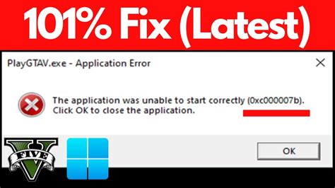 how to fix error 0xc00007b gta 5