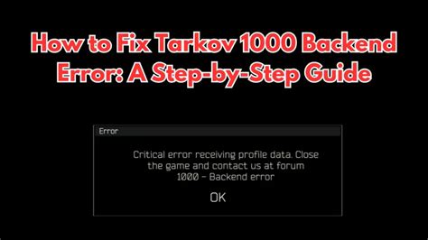 how to fix error 1000