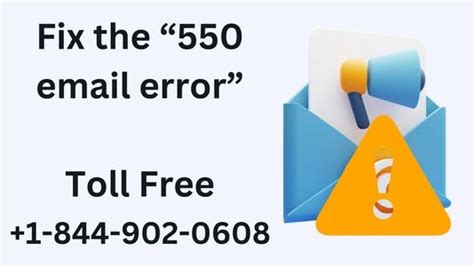 how to fix error 550 email