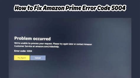 how to fix error code 5047 amazon prime