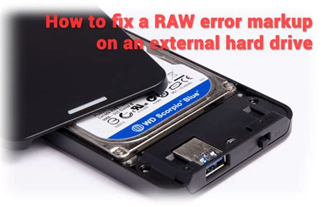 how to fix errors on external hard drive