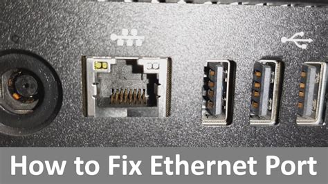 how to fix ethernet port on pc