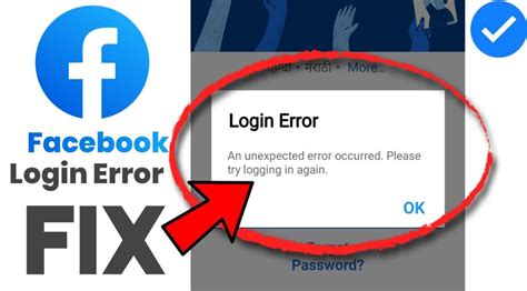 how to fix facebook app login error