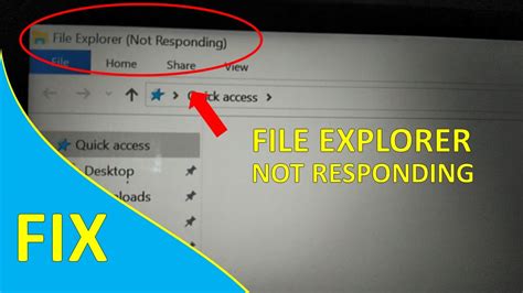how to fix file explorer not responding in windows 10