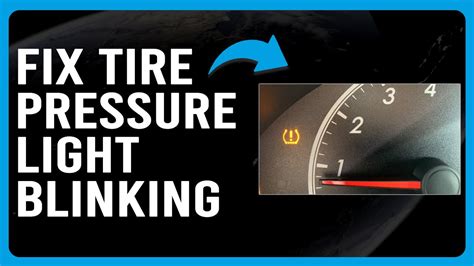 how to fix flashing tire pressure light