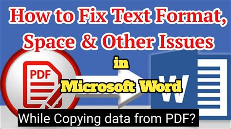how to fix formatting in word after converting from pdf