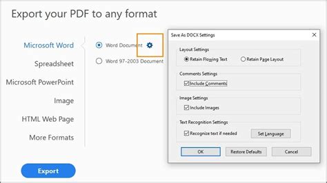 how to fix formatting when converting pdf to word