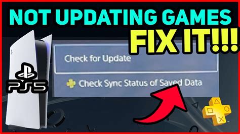 how to fix game not updating ps5