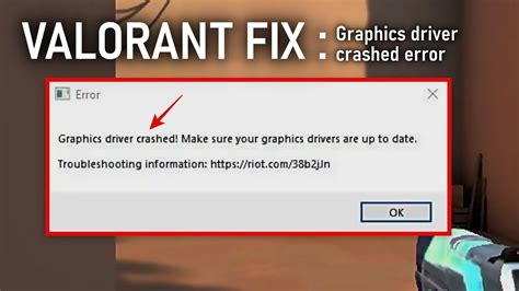 how to fix graphics driver crashed valorant