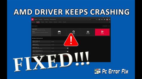 how to fix graphics driver crashing amd