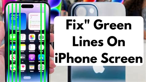 how to fix green lines on iphone screen
