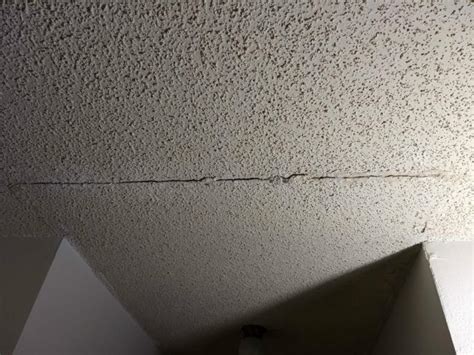 how to fix hairline crack in textured ceiling