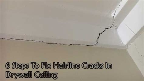 how to fix hairline cracks in drywall ceiling