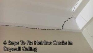 how to fix hairline cracks in textured drywall ceiling