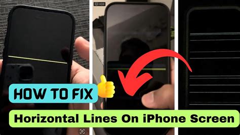 how to fix horizontal lines on iphone screen after dropping