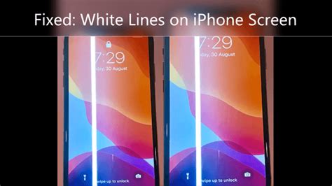 how to fix horizontal white lines on iphone screen