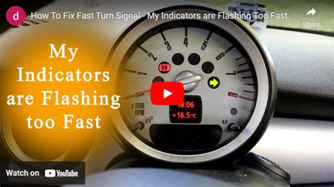 how to fix indicator flashing too fast