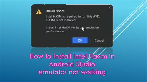 how to fix intel haxm is required to run this avd in android studio