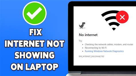 how to fix internet not showing on pc