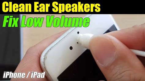 how to fix iphone ear speaker low volume