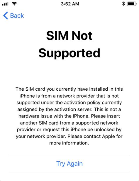 how to fix iphone when it says sim not supported