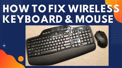 how to fix keyboard and mouse not working