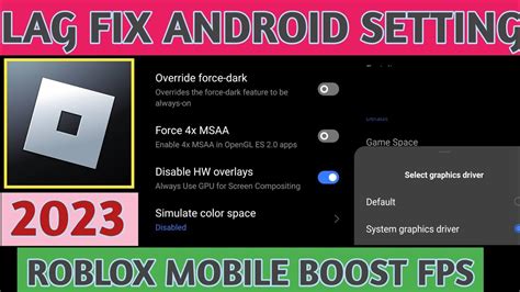 how to fix lag on roblox mobile android