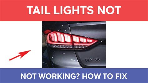 how to fix left tail light not working