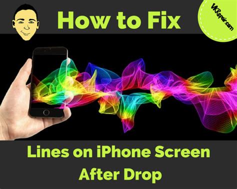 how to fix lines on iphone screen after drop