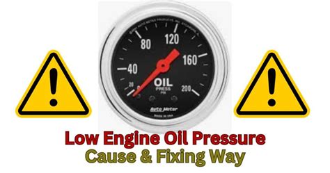how to fix low engine oil pressure in car