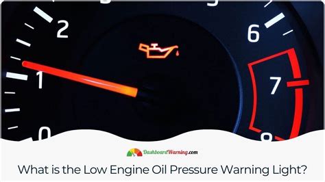 how to fix low engine oil pressure warning light