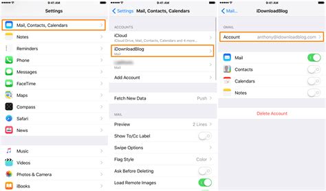 how to fix mail settings on iphone