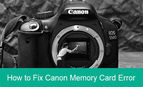 how to fix memory card error on canon camera
