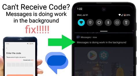 how to fix messages is doing work in the background