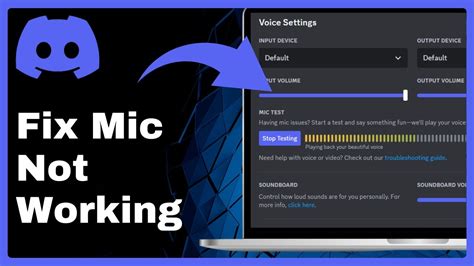 how to fix mic on pc discord