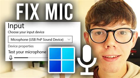 how to fix mic on pc not working