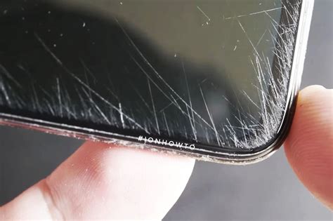 how to fix micro scratches on phone screen