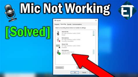 how to fix microphone not detected windows 10