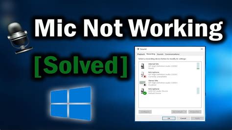 how to fix microphone on windows 10